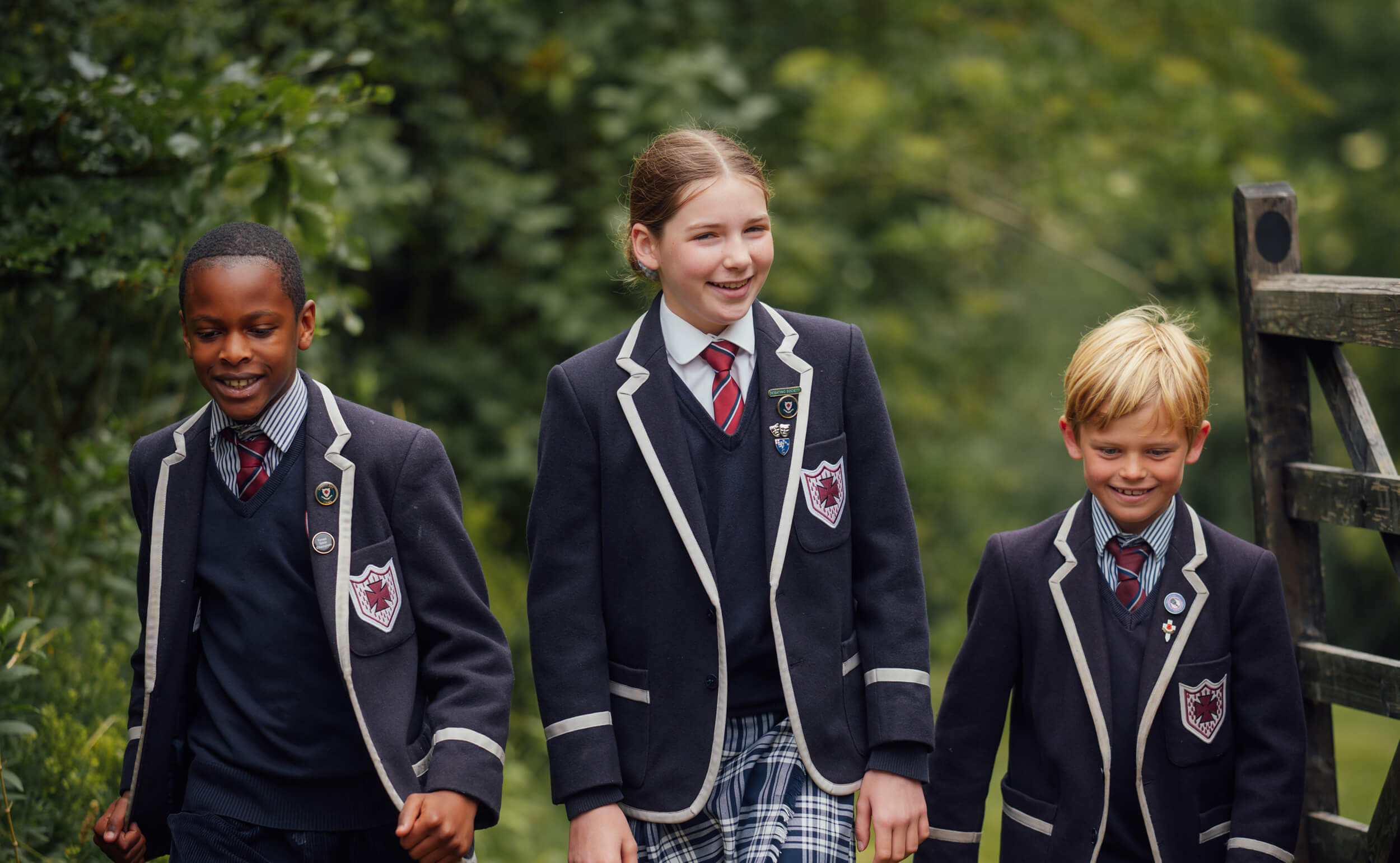 Children in blazers